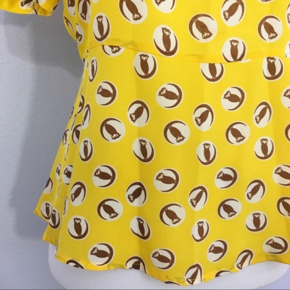 Anthropologie - 100% Silk Girls from Savoy Blouse! - Picture 7 of 8